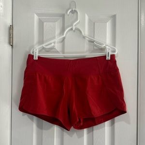 Lululemon Run Times Short II - Crimson Red